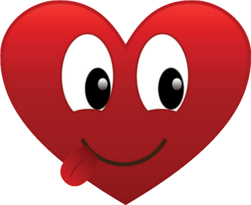cœur saint-valentin - fête - loisirs - smiley émoticône émoji cartoon clipart illustration - artémotic