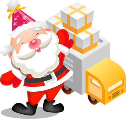 père noël - fête - loisirs - smiley émoticône émoji cartoon clipart illustration - artémotic