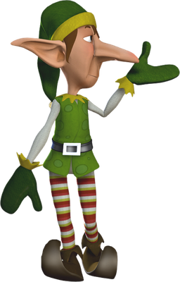 elfe de noël - fête - loisirs - smiley émoticône émoji cartoon clipart illustration - artémotic