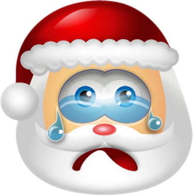 père noël - fête - loisirs - smiley émoticône émoji cartoon clipart illustration - artémotic