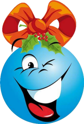 boule de noël - fête - loisirs - smiley émoticône émoji cartoon clipart illustration - artémotic