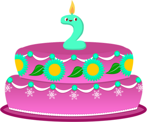 gâteau d'anniversaire - fête - loisirs - smiley émoticône émoji cartoon clipart illustration - artémotic