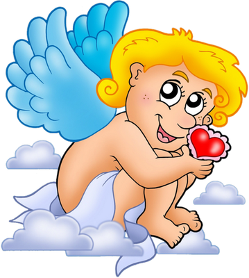 cupidon saint-valentin - fête - loisirs - smiley émoticône émoji cartoon clipart illustration - artémotic