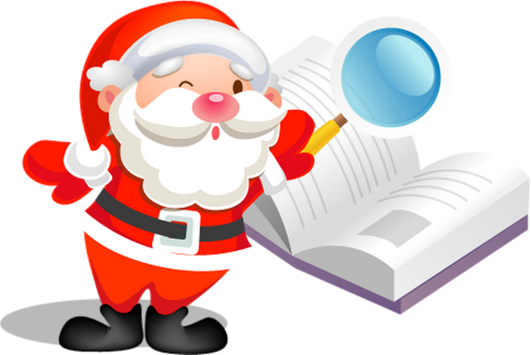 père noël - fête - loisirs - smiley émoticône émoji cartoon clipart illustration - artémotic