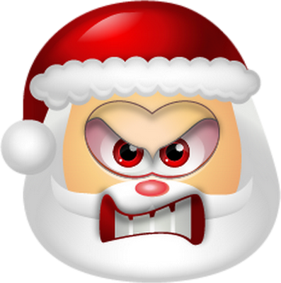 père noël - fête - loisirs - smiley émoticône émoji cartoon clipart illustration - artémotic