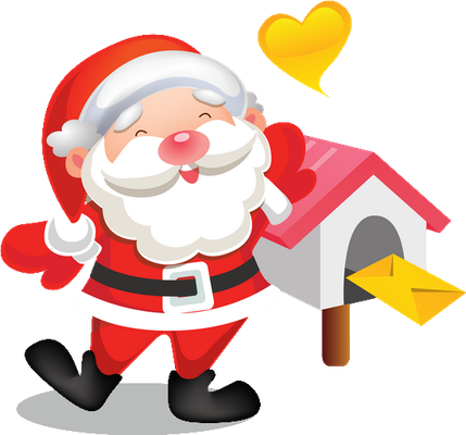 père noël - fête - loisirs - smiley émoticône émoji cartoon clipart illustration - artémotic