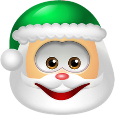 père noël - fête - loisirs - smiley émoticône émoji cartoon clipart illustration - artémotic