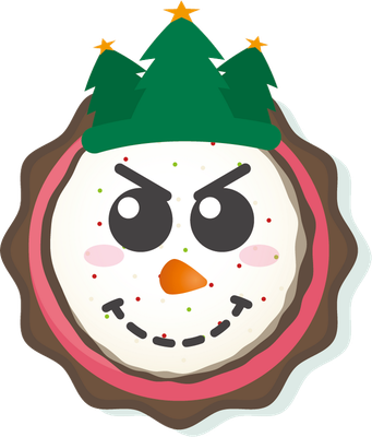 noël - fête - loisirs - smiley émoticône émoji cartoon clipart illustration - artémotic