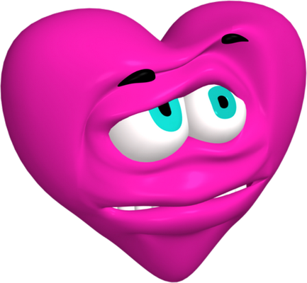 cœur saint-valentin - fête - loisirs - smiley émoticône émoji cartoon clipart illustration - artémotic