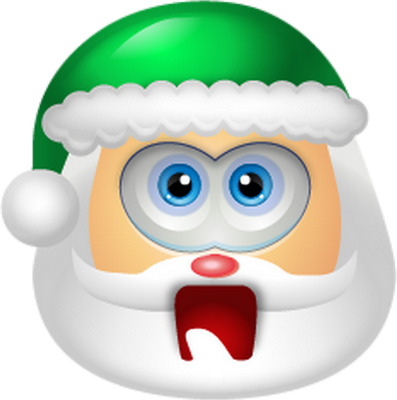 père noël - fête - loisirs - smiley émoticône émoji cartoon clipart illustration - artémotic
