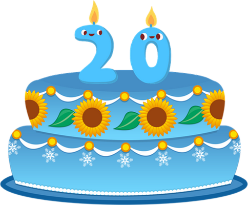 gâteau d'anniversaire - fête - loisirs - smiley émoticône émoji cartoon clipart illustration - artémotic