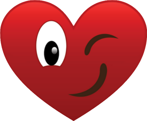 cœur saint-valentin - fête - loisirs - smiley émoticône émoji cartoon clipart illustration - artémotic