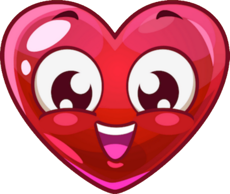 cœur saint-valentin - fête - loisirs - smiley émoticône émoji cartoon clipart illustration - artémotic