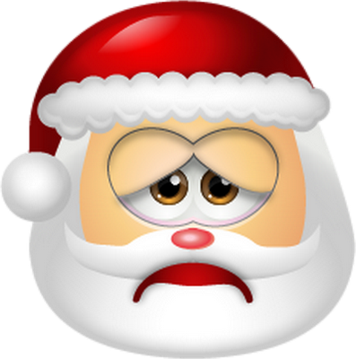 père noël - fête - loisirs - smiley émoticône émoji cartoon clipart illustration - artémotic