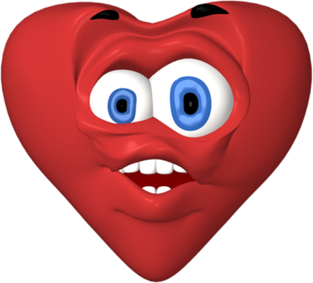 cœur saint-valentin - fête - loisirs - smiley émoticône émoji cartoon clipart illustration - artémotic