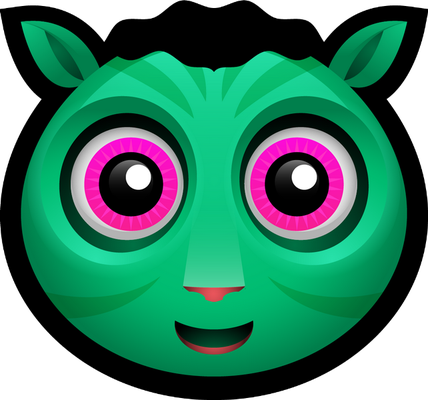 monstre halloween - fête - loisirs - smiley émoticône émoji cartoon clipart illustration - artémotic