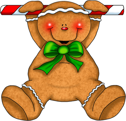pain d'épice de noël - fête - loisirs - smiley émoticône émoji cartoon clipart illustration - artémotic