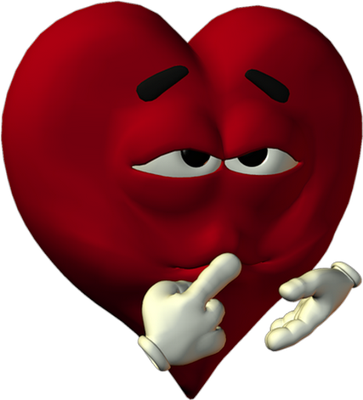 cœur saint-valentin - fête - loisirs - smiley émoticône émoji cartoon clipart illustration - artémotic