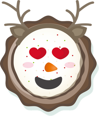noël - fête - loisirs - smiley émoticône émoji cartoon clipart illustration - artémotic