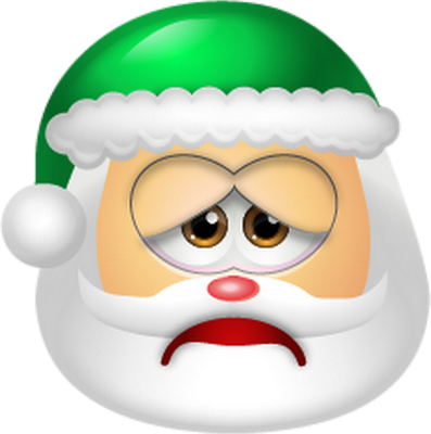 père noël - fête - loisirs - smiley émoticône émoji cartoon clipart illustration - artémotic