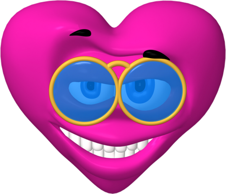 cœur saint-valentin - fête - loisirs - smiley émoticône émoji cartoon clipart illustration - artémotic
