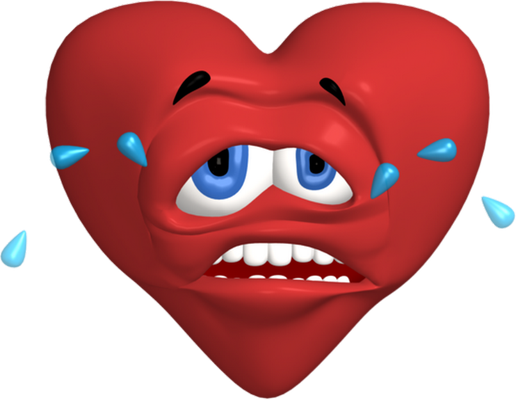 cœur saint-valentin - fête - loisirs - smiley émoticône émoji cartoon clipart illustration - artémotic