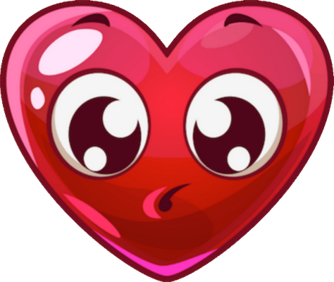 cœur saint-valentin - fête - loisirs - smiley émoticône émoji cartoon clipart illustration - artémotic