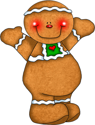 pain d'épice de noël - fête - loisirs - smiley émoticône émoji cartoon clipart illustration - artémotic