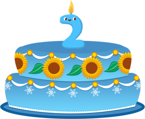 gâteau d'anniversaire - fête - loisirs - smiley émoticône émoji cartoon clipart illustration - artémotic