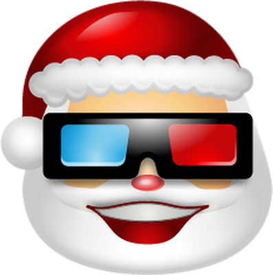père noël - fête - loisirs - smiley émoticône émoji cartoon clipart illustration - artémotic