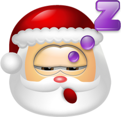 père noël - fête - loisirs - smiley émoticône émoji cartoon clipart illustration - artémotic