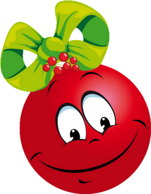 boule de noël - fête - loisirs - smiley émoticône émoji cartoon clipart illustration - artémotic