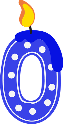 bougie d'anniversaire - fête - loisirs - smiley émoticône émoji cartoon clipart illustration - artémotic