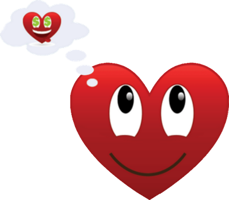 cœur saint-valentin - fête - loisirs - smiley émoticône émoji cartoon clipart illustration - artémotic