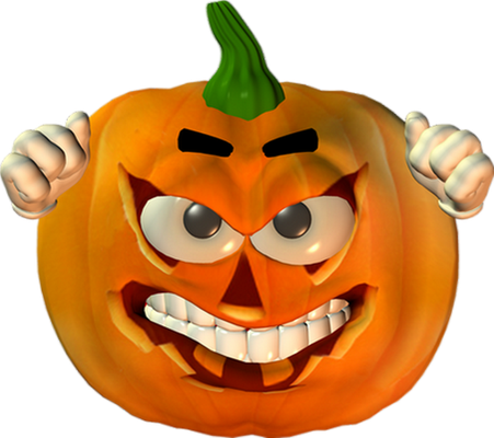 citrouille halloween - fête - loisirs - smiley émoticône émoji cartoon clipart illustration - artémotic