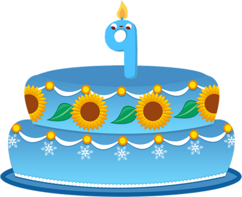 gâteau d'anniversaire - fête - loisirs - smiley émoticône émoji cartoon clipart illustration - artémotic