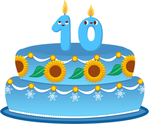 gâteau d'anniversaire - fête - loisirs - smiley émoticône émoji cartoon clipart illustration - artémotic