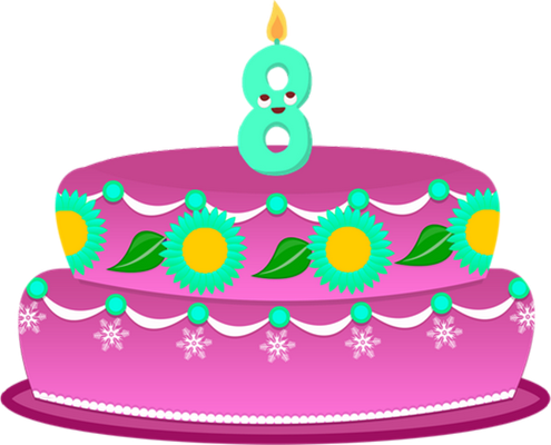 gâteau d'anniversaire - fête - loisirs - smiley émoticône émoji cartoon clipart illustration - artémotic