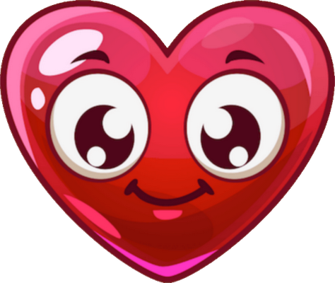 cœur saint-valentin - fête - loisirs - smiley émoticône émoji cartoon clipart illustration - artémotic