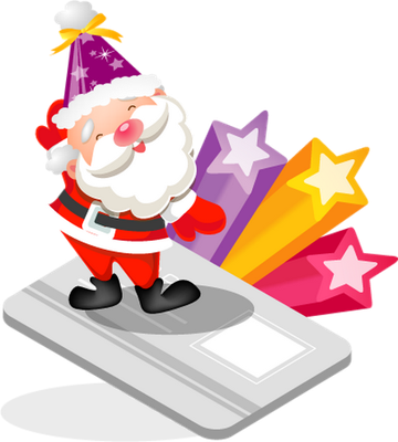 père noël - fête - loisirs - smiley émoticône émoji cartoon clipart illustration - artémotic