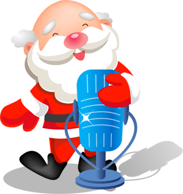 père noël - fête - loisirs - smiley émoticône émoji cartoon clipart illustration - artémotic
