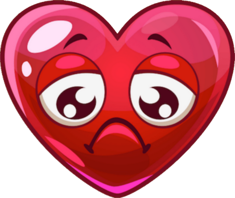 cœur saint-valentin - fête - loisirs - smiley émoticône émoji cartoon clipart illustration - artémotic