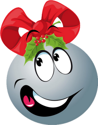 boule de noël - fête - loisirs - smiley émoticône émoji cartoon clipart illustration - artémotic