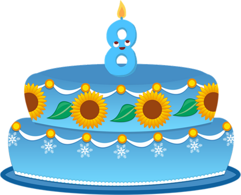 gâteau d'anniversaire - fête - loisirs - smiley émoticône émoji cartoon clipart illustration - artémotic