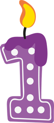 bougie d'anniversaire - fête - loisirs - smiley émoticône émoji cartoon clipart illustration - artémotic