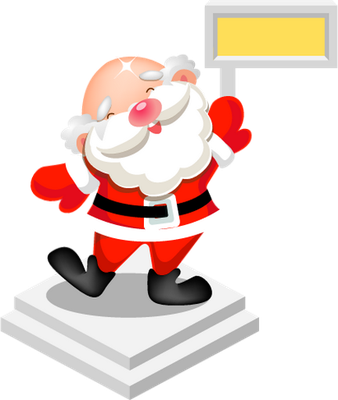 père noël - fête - loisirs - smiley émoticône émoji cartoon clipart illustration - artémotic