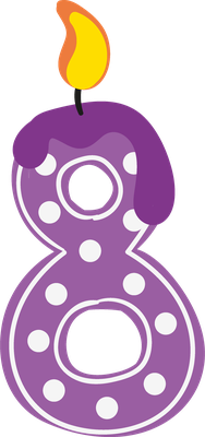 bougie d'anniversaire - fête - loisirs - smiley émoticône émoji cartoon clipart illustration - artémotic