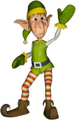 elfe de noël - fête - loisirs - smiley émoticône émoji cartoon clipart illustration - artémotic