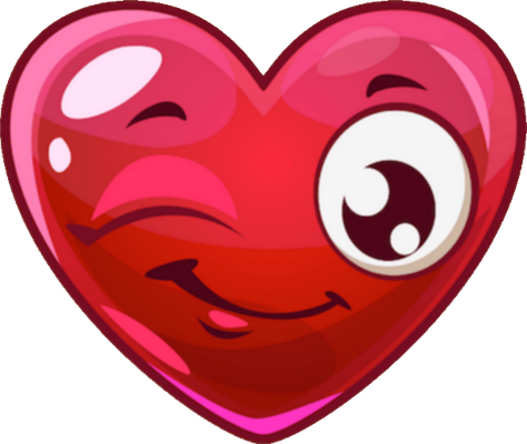 cœur saint-valentin - fête - loisirs - smiley émoticône émoji cartoon clipart illustration - artémotic