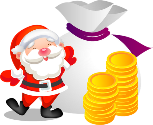 père noël - fête - loisirs - smiley émoticône émoji cartoon clipart illustration - artémotic